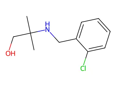 2-[(2-Chlorobenzyl)amino]-2-methyl-1-propanol structure