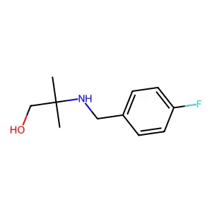 2-{[(4-Fluorophenyl)methyl]amino}-2-methylpropan-1-OL structure