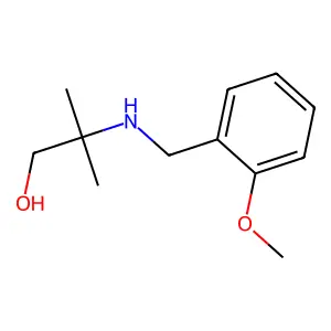 2-[(2-Methoxybenzyl)amino]-2-methylpropan-1-ol structure