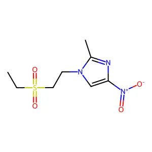 1H-Imidazole, 1-(2-(ethylsulfonyl)ethyl)-2-methyl-4-nitro- structure