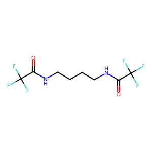 2,2,2-Trifluoro-N-[4-(2,2,2-trifluoro-acetylamino)-butyl]-acetamide structure