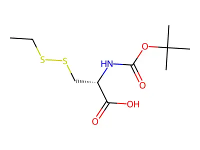 3-(Ethyldisulfanyl)-2-[(2-methylpropan-2-yl)oxycarbonylamino]propanoic acid structure
