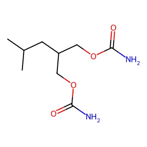 2-异丁基-1,3-丙二醇二氨基甲酸酯 structure