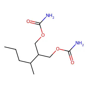 2-(1-甲基丁基)-1,3-丙二醇二氨基甲酸酯 structure