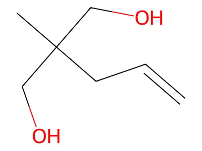 1,3-Propanediol, 2-allyl-2-methyl- structure