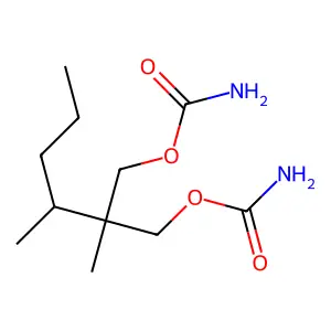 1,3-Propanediol, 2-methyl-2-(1-methylbutyl)-, dicarbamate structure