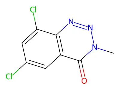 6,8-Dichloro-3-methyl-1,2,3-benzotriazin-4-one structure
