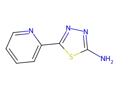 Pyridine, 3-(5-amino-1,3,4-thiadiazol-2-yl)- structure