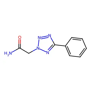 2-(5-Phenyltetrazol-2-yl)acetamide structure