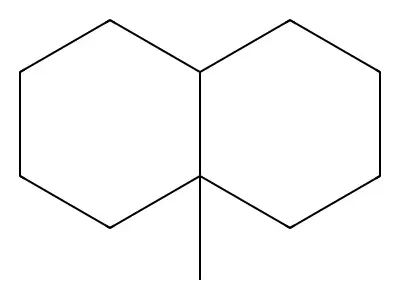 Naphthalene, decahydro-4a-methyl- structure