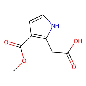 1H-Pyrrole-2-aceticacid, 3-(methoxycarbonyl)- structure