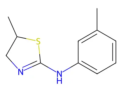 5-methyl-N-(3-methylphenyl)-4,5-dihydro-1,3-thiazol-2-amine structure
