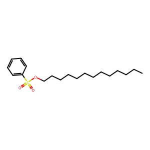 Tridecan-1-yl benzenesulphonate structure