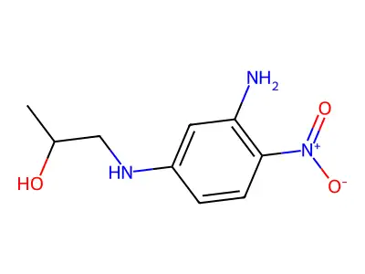 1-(3-Amino-4-nitroanilino)propan-2-ol structure
