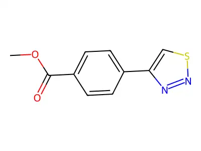 Methyl 4-(1,2,3-thiadiazol-4-yl)benzoate structure