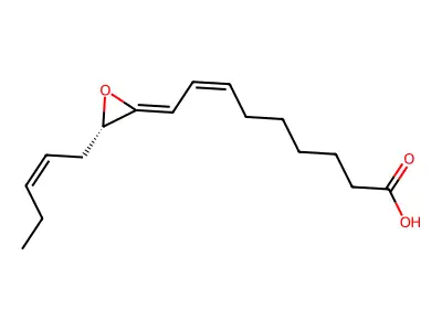 Hexadecenoic acid 11-allene oxide structure