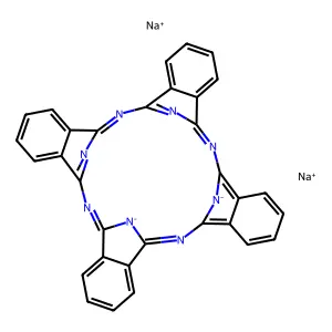 29H,31H-Phthalocyanine, sodium salt (1:2) structure