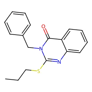 3-Benzyl-2-propylsulfanylquinazolin-4-one structure