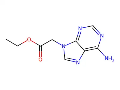 Ethyl adenine-9-acetate structure