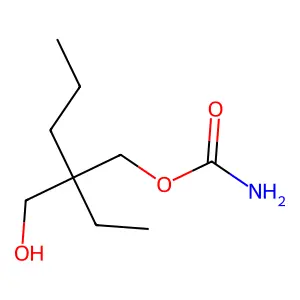 1,3-Propanediol, 2-ethyl-2-propyl-, carbamate structure