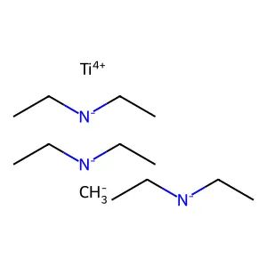 Titanium, tris(N-ethylethanaminato)methyl- structure