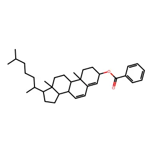 Cholesta-4,6-dien-3-ol, 3-benzoate, (3beta)- structure