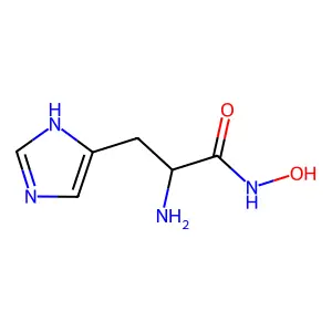 (S)-alpha-Amino-N-hydroxy-1H-imidazole-4-propanamide structure