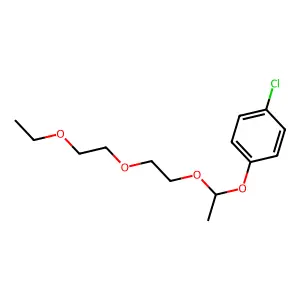 1-Chloro-4-[1-[2-(2-ethoxyethoxy)ethoxy]ethoxy]benzene structure