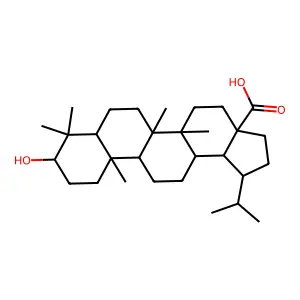 二氢桦木酸 structure