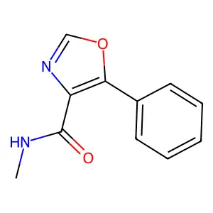 N-Methyl-5-phenyl-1,3-oxazole-4-carboxamide structure