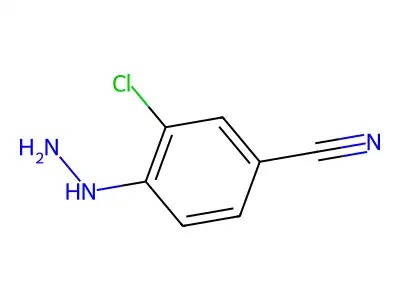 3-Chloro-4-hydrazinobenzonitrile structure