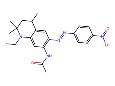 Acetamide, N-[1-ethyl-1,2,3,4-tetrahydro-2,2,4-trimethyl-6-[2-(4-nitrophenyl)diazenyl]-7-quinolinyl]- structure