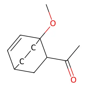 1-Methoxybicyclo(2.2.2)oct-5-en-2-yl methyl ketone structure