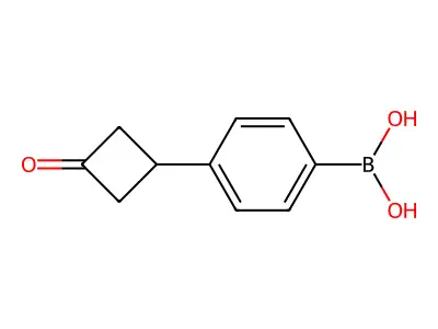 (4-(3-Oxocyclobutyl)phenyl)boronic acid structure