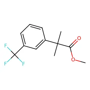 Methyl 2-methyl-2-(3-(trifluoromethyl)phenyl)propanoate structure