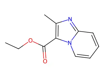 Ethyl 2-methylimidazo[1,2-a]pyridine-3-carboxylate structure