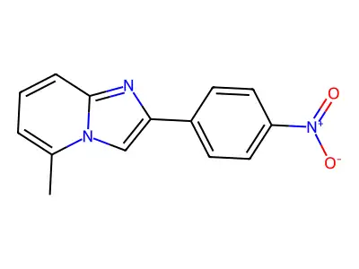 5-Methyl-2-(4-nitrophenyl)imidazo[1,2-a]pyridine structure