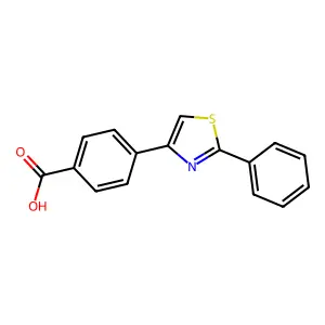 4-(2-phenyl-1,3-thiazol-4-yl)benzoic Acid structure