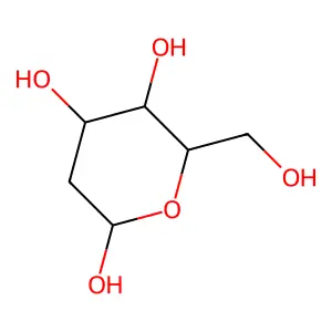 2-Deoxy-D-galactopyranose structure
