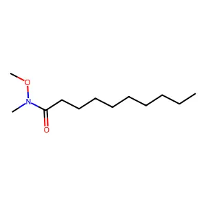N-methoxy-N-methyldecanamide structure