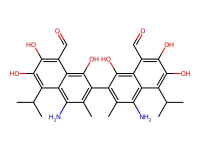 Gossypol, diamino- structure