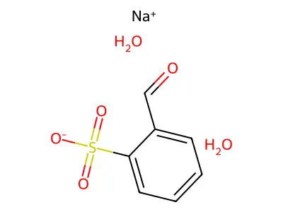 Sodium 2-formylbenzenesulphonate dihydrate structure