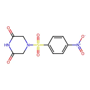 4-(4-Nitro-benzenesulfonyl)-piperazine-2,6-dione structure