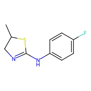 N-(4-Fluorophenyl)-5-methyl-4,5-dihydro-1,3-thiazol-2-amine structure