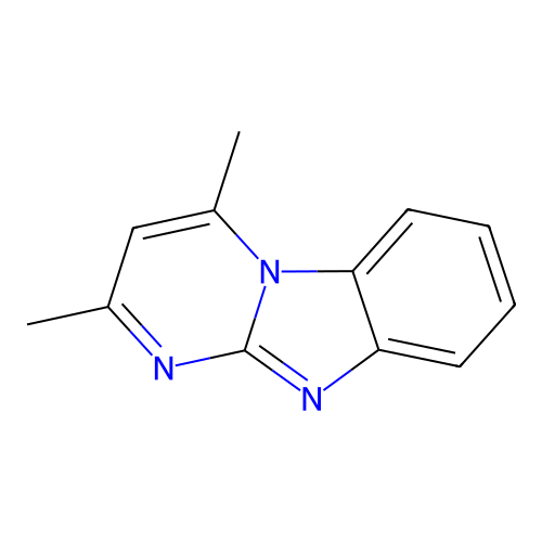 2,4-Dimethylpyrimido[1,2-a]benzimidazole structure