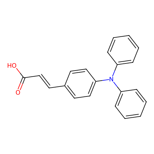 2-Propenoic acid, 3-(4-(diphenylamino)phenyl)- structure