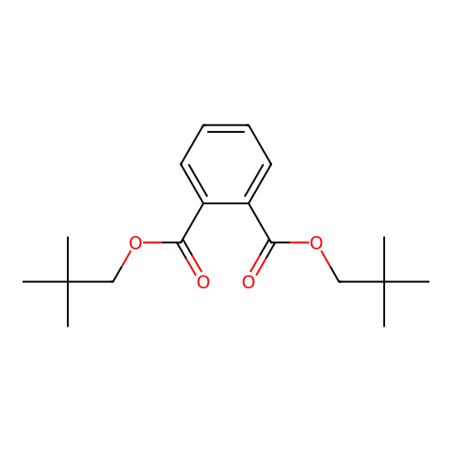 Dineopentyl phthalate structure