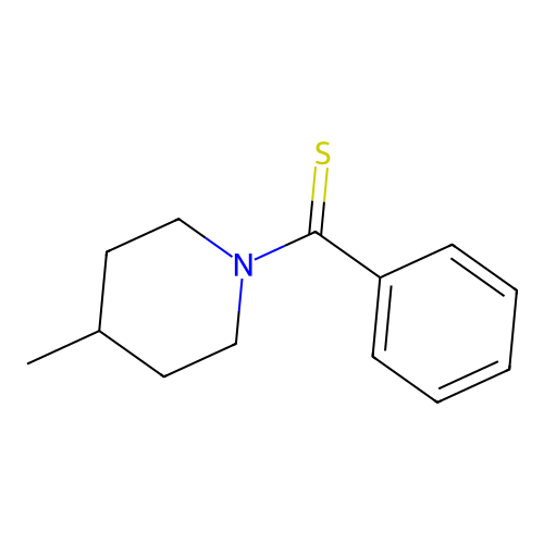 (4-Methylpiperidin-1-yl)(phenyl)methanethione structure
