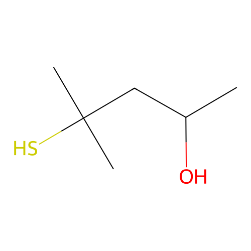 4-Mercapto-4-methyl-2-pentanol, (+-)- structure