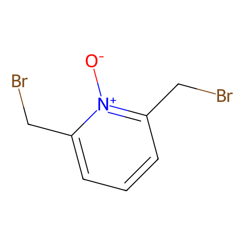 2,6-Bis(bromomethyl)-1-oxidopyridin-1-ium structure